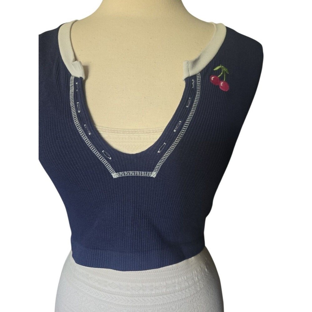 Urban Outfitters Out From Under "Go For Gold" Seamless Cherry Crop Top - XL